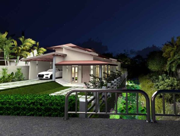 Single story house